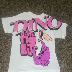 White Dino Graphic Kids T-Shirt